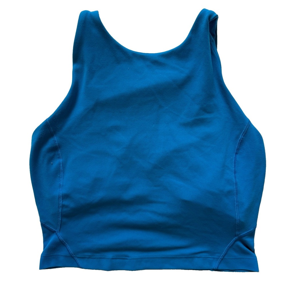LULULEMON Align High-neck Tank Top Cropped Nulu Blue Size 4